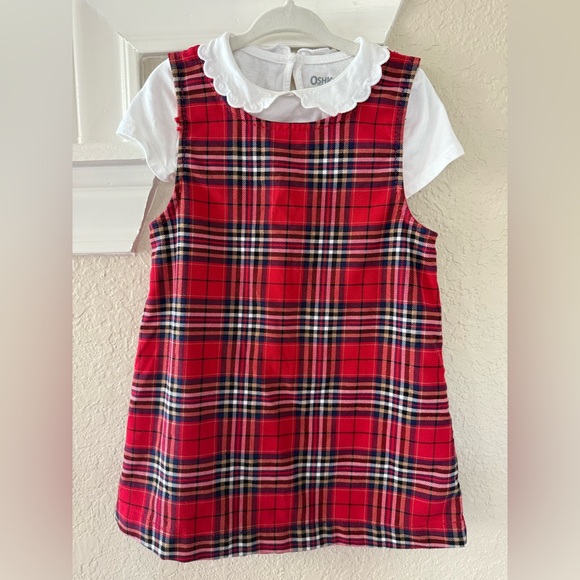 H&M Other - H&M red plaid jumper (2T)